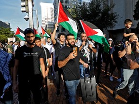 A pro-Palestinian protest in Tampa, Florida.