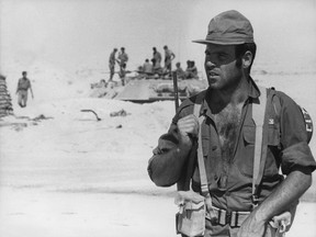 Israeli troops in the Sinai desert in 1973