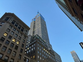 Checking out the Empire State Building before the Run-Up.