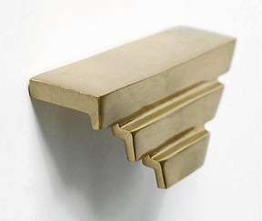 Swapping out the hardware gives a kitchen new personality. Four-inch Edith Pull, $28, Anthropologie.com