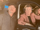 From left, Simon Pegg and Rick Astley, who worked together on Astley's new music video.