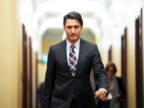 Prime Minister Justin Trudeau arrives for a cabinet meeting on Parliament Hill in Ottawa on Tuesday, Sept. 26, 2023