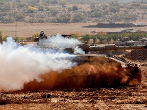 An Israeli Merkava tank