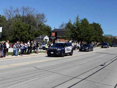 The funeral procession for Sharif Rahman, Aug. 27, 2023.