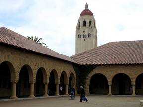 Hoover Tower on the Stanford University campus
