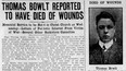 A 1915 Saskatoon Phoenix clipping reports the Great War death of Thomas Bowlt.