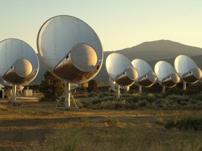 SETI's Allen Telescope Array at the Hat Creek Radio Observatory in California.