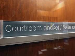 Courtroom sign