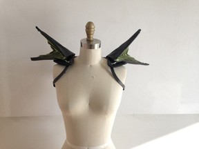 extile butterfly wings move with the wearers' movements