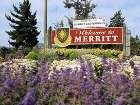 Merritt welcome sign