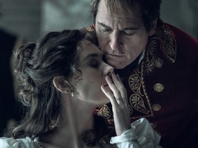 Vanessa Kirby and Joaquin Phoenix in Napoleon