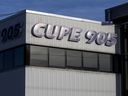 CUPE 905’s headquarters in Newmarket, Ont. Monday November 20, 2023.