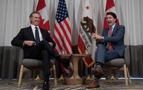 Justin Trudeau and Gavin Newsom
