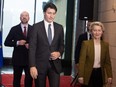 Trudeau with European leaders