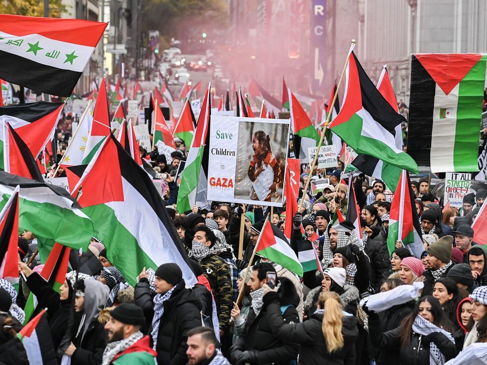 Protesters demonstrate across Canada as Israel-Hamas war rages