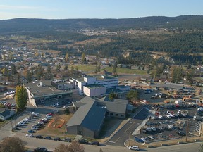 Interior health B.C. hospital aerial view