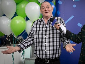 The $50-million winner of Lotto Max, Pierre Richer, talks about his plans to continue to work while accepting his prize from Loto-Québec on Oct. 12, 2023.
