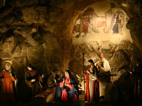 Nativity scene in St Peter's Square