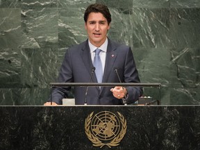 Justin Trudeau at the UN
