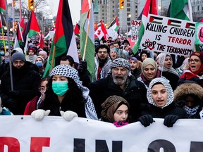 Pro-Palestinian protest in Ottawa.