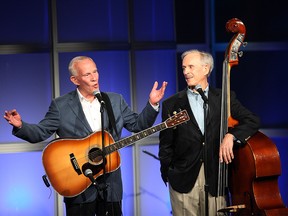 Tom and Dick Smothers of The Smothers Brothers perform during the 24th Annual Television Critics Association Awards Show on July 19, 2008, in Beverly Hills, Calif.