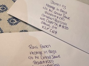 Letters for Gaza hostages