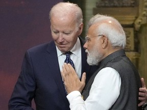 Biden and Modi exchange words