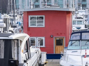 Float home Seascape in Slip F07 in Coal Harbour marina in Vancouver on Dec. 12.