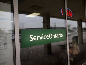 A ServiceOntario centre is pictured