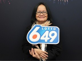 Luciana Luistro of Calgary won $1 million on the December 16 LOTTO 6/49 draw. Western Canada Lottery Corp. photo/via Postmedia Calgary