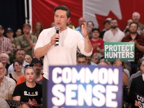 Pierre Poilievre, leader of the Conservative Party of Canada, held an ‘Axe the Tax’ rally in Sudbury, Ont. on Thursday July 27, 2023.