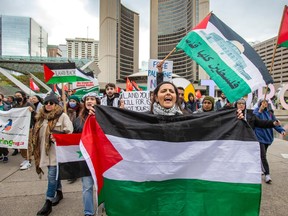 Pro-Palestinian march
