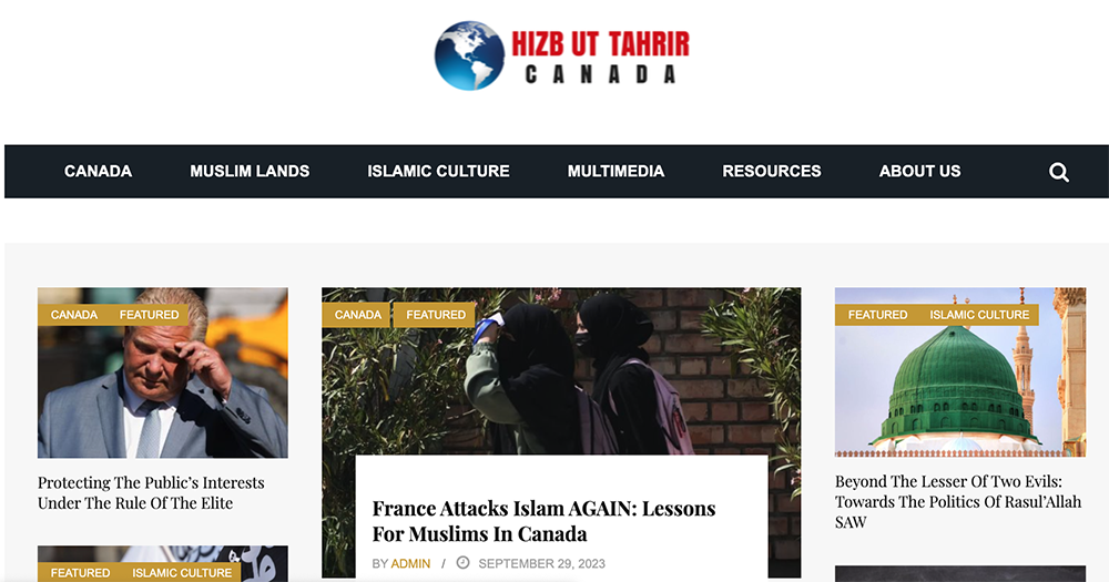 Hizb Ut Tahrir Pro Shariah Law Islamic Group Cancels Canadian Meeting   Hizb Ut Tahrir 2 