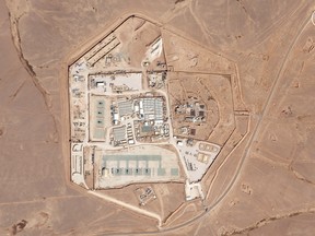 Satellite view of the Tower 22 base in Jordan.