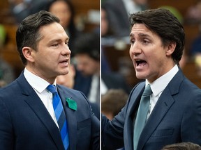 Conservative Leader Pierre Poilievre and Prime Minister Justin Trudeau.