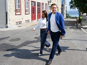 Conservative Leader Pierre Poilievre and his wife Anaida.