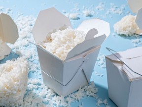 Though it's tempting to directly pop those takeout cartons in the fridge, consider moving the rice to something shallower for rapid cooling