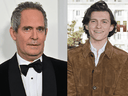 Easy to, er, confuse the two. British actors Tom Hollander, left, and Tom Holland.