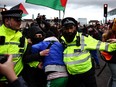 MET Police and protesters