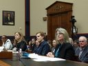 Claudine Gay, president of Harvard University, Liz Magill, president of University of Pennsylvania, Pamela Nadell, professor of history and Jewish studies at American University, and Sally Kornbluth, president of Massachusetts Institute of Technology, testify before the House Education and Workforce Committee on Dec. 5, 2023 in Washington, DC.