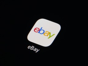 FILE - The eBay app icon is seen on a smartphone, Tuesday, Feb. 28, 2023, in Marple Township, Pa. Online retailer eBay Inc., will pay a $3 million fine to resolve criminal charges over a harassment campaign waged by employees who sent live spiders, cockroaches and other disturbing items to the home of a Massachusetts couple, according to court papers filed Thursday, Jan. 11, 2024.