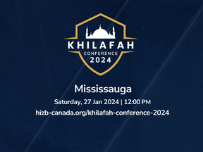 A poster for the Hizb ut Tahrir conference