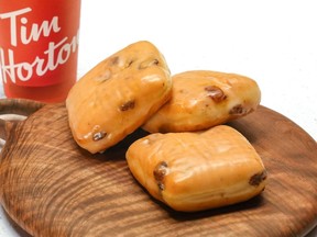 Tim Hortons says four retro doughnuts will return to its menu next week. Dutchies are photographed at the Tim Hortons test kitchen in Toronto, Friday, Dec. 8, 2023.