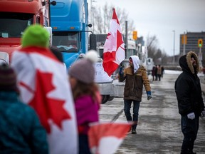 Hundreds of big trucks were parked on downtown Ottawa streets for three weeks in January and February 2022 during the convoy protest.