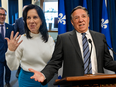 Montreal Mayor Valérie Plante and Quebec Premier François Legault.