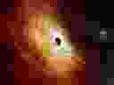 Może to wyglądać ładnie na ilustracji tego artysty, ale rekordowy kwazar został nazwany J059-4351. 