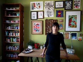 Montreal author and cartoonist Elise Gravel in her home in Montreal, on Friday, March 1, 2019.