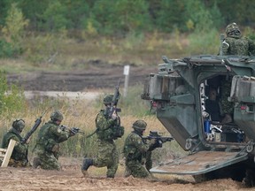 Canadian soldiers attend NATO military exercises
