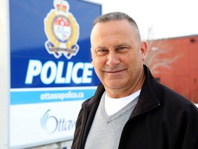 Const. Pierre Fournier outside the building where his disciplinary hearing continued on Thursday.