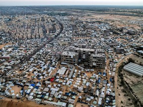 ariel view of Rafah camps